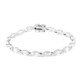 Weißer Topas-Silberarmband