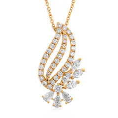 Lupenreiner (F) Brillant-Goldhalskette (LUCENT DIAMONDS)
