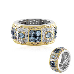 Tansania-Aquamarin-Silberring (Gems en Vogue)