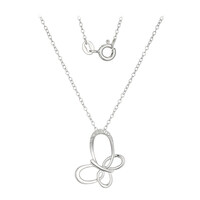 I3 (I) Diamant-Silberhalskette