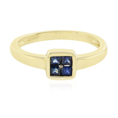 Blauer Saphir-Goldring
