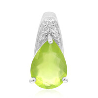 Brasilianischer Grüner Opal-Silberanhänger