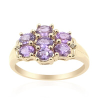 Purpurfarbener Ceylon-Saphir-Goldring