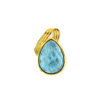 Larimar-Silberanhänger