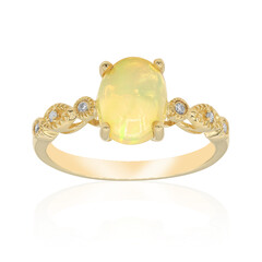 Australischer Opal-Goldring