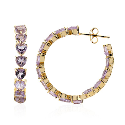 Bolivianischer Amethyst-Silberohrringe