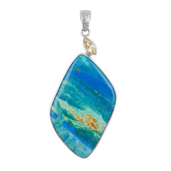 Atacama-Opal-Silberanhänger (Bali Barong)