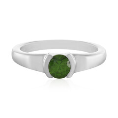 Grüner Ceylon-Zirkon-Silberring