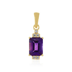 Sambia-Amethyst-Silberanhänger