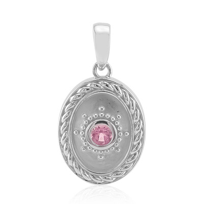 Brasilianischer Pinkfarbener Turmalin-Silberanhänger (Pallanova)