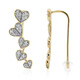 SI1 (G) Brillant-Goldohrringe (Annette)
