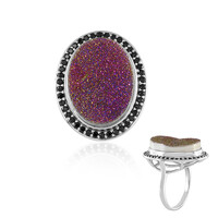 Mystik-Glitzer-Achat-Silberring