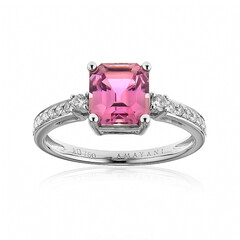 Pinkfarbener Diaspor-Goldring (AMAYANI)