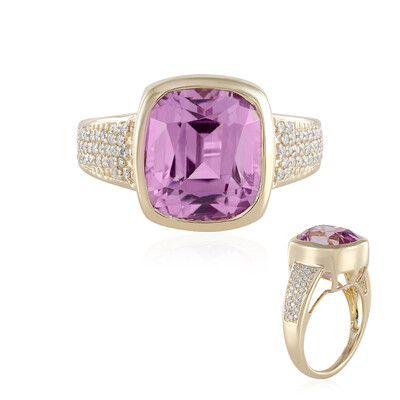 Patroke-Kunzit-Goldring (AMAYANI)