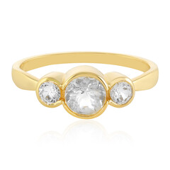 Weißer Kunzit-Goldring