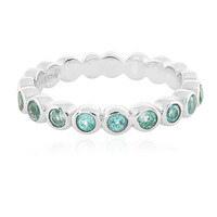 Blauer Apatit-Silberring
