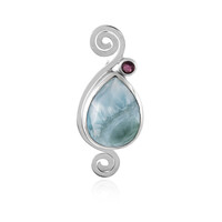 Larimar-Silberanhänger