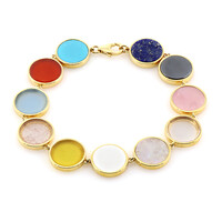 Edelstein-Silberarmband (Juwelo Bauhaus)