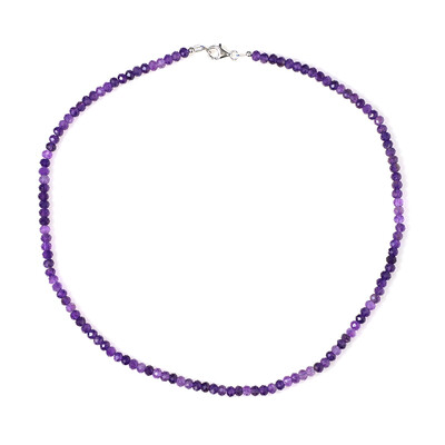 Amethyst-Silberhalskette