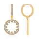 SI1 (G) Brillant-Goldohrringe (Annette)