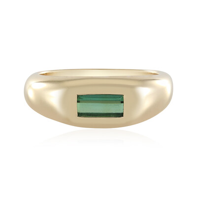 Grüner Benedito-Turmalin-Goldring (Adela Gold)