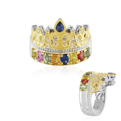 Saphir-Silberring (Dallas Prince Designs)