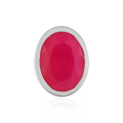 Pinkfarbener Chalzedon-Silberanhänger (MONOSONO COLLECTION)