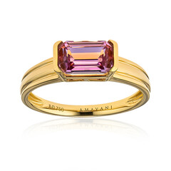 Pinkfarbener Diaspor-Goldring (AMAYANI)