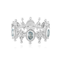 Himmelblauer Topas-Silberring (Dallas Prince Designs)