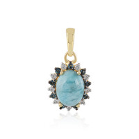 Larimar-Silberanhänger
