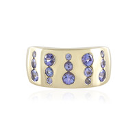 AAA-Tansanit-Goldring (de Melo)