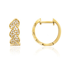 Lupenreiner (F) Brillant-Goldohrringe (LUCENT DIAMONDS)
