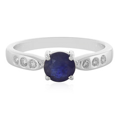 Blauer Madagaskar-Saphir-Silberring