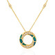 Lightning Ridge-Schwarzer Opal-Goldhalskette (CIRARI)
