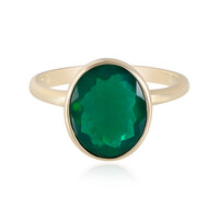 Äthiopischer Grüner Opal-Goldring