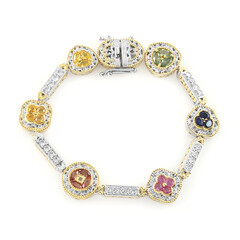 Saphir-Silberarmband (Gems en Vogue)