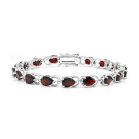 Granat-Silberarmband