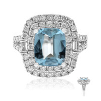 AAA-Brasilianischer Aquamarin-Goldring (CIRARI)