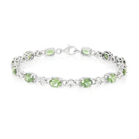 Russischer Apatit-Silberarmband