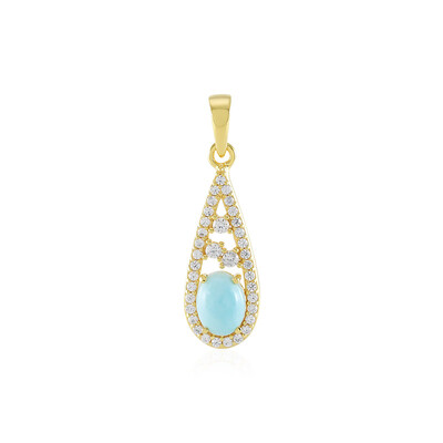 Larimar-Silberanhänger