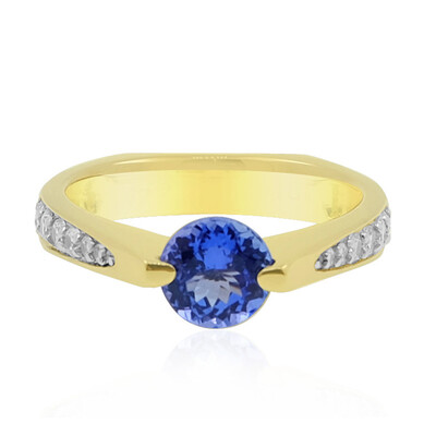AAA-Tansanit-Goldring (de Melo)