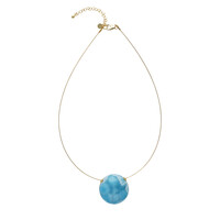 Larimar-Silberhalskette