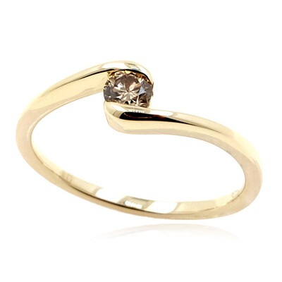 SI2 Argyle-Champagner-Brillant-Goldring