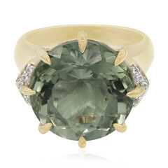 Esperanza-Grüner Amethyst-Silberring