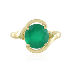 Grüner Onyx-Silberring