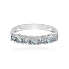 Brasilianischer Aquamarin-Silberring