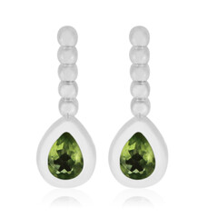 Peridot-Silberohrringe