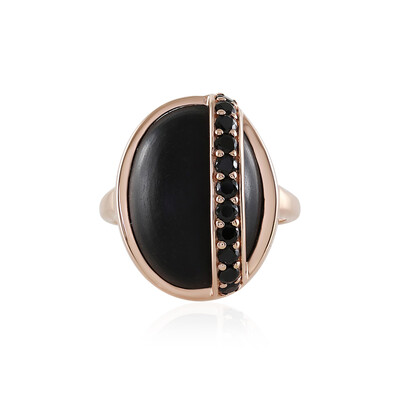 Schwarzer Onyx-Silberring (KM by Juwelo)