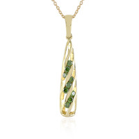 Grüner I2 Brillant-Goldhalskette (Ornaments by de Melo)