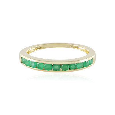 Brasilianischer Smaragd-Goldring
